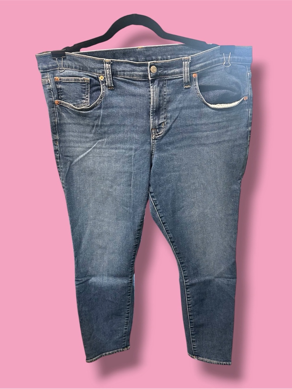 GAP Dark Wash Ankle Skinny Jeans - Blue